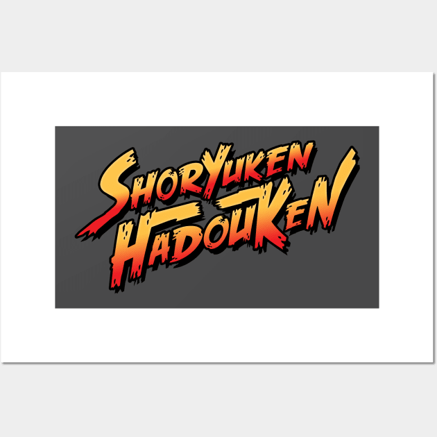 Shoryuken Hadouken Wall Art by TrulyMadlyGeekly